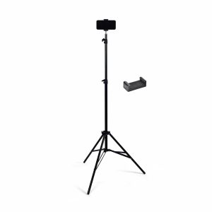 7 Feet Tripod Stand with Mobile Phone Holder, Suitable for Mobiles, Lights, Reflectors and Cameras