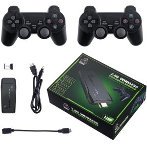 Wireless video games for tv gaming Retro gaming console with Game Stick 1080p Plug & Play TV Video Game Set for 2 player with 9Emulator
